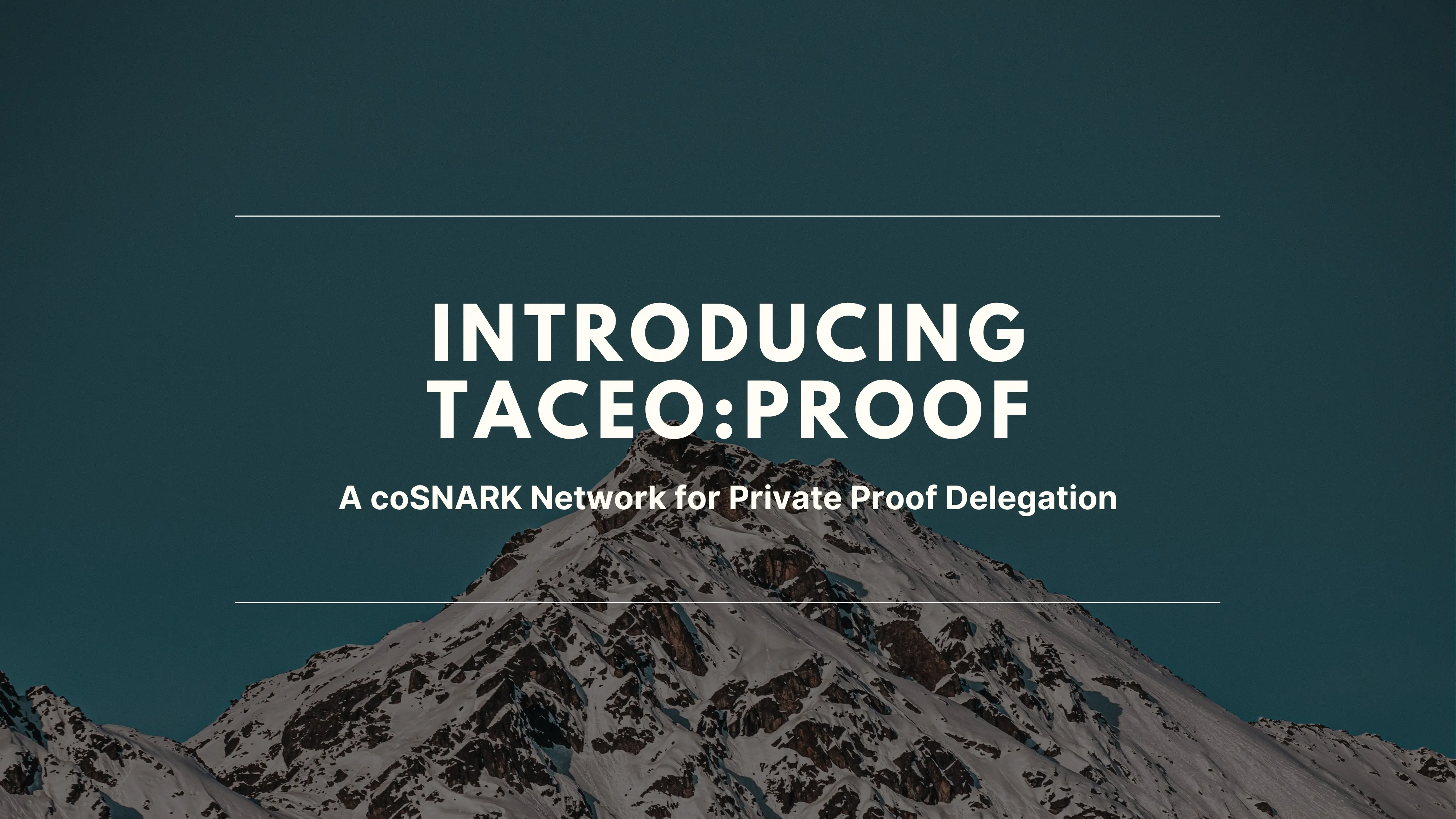 Introducing TACEO:Proof