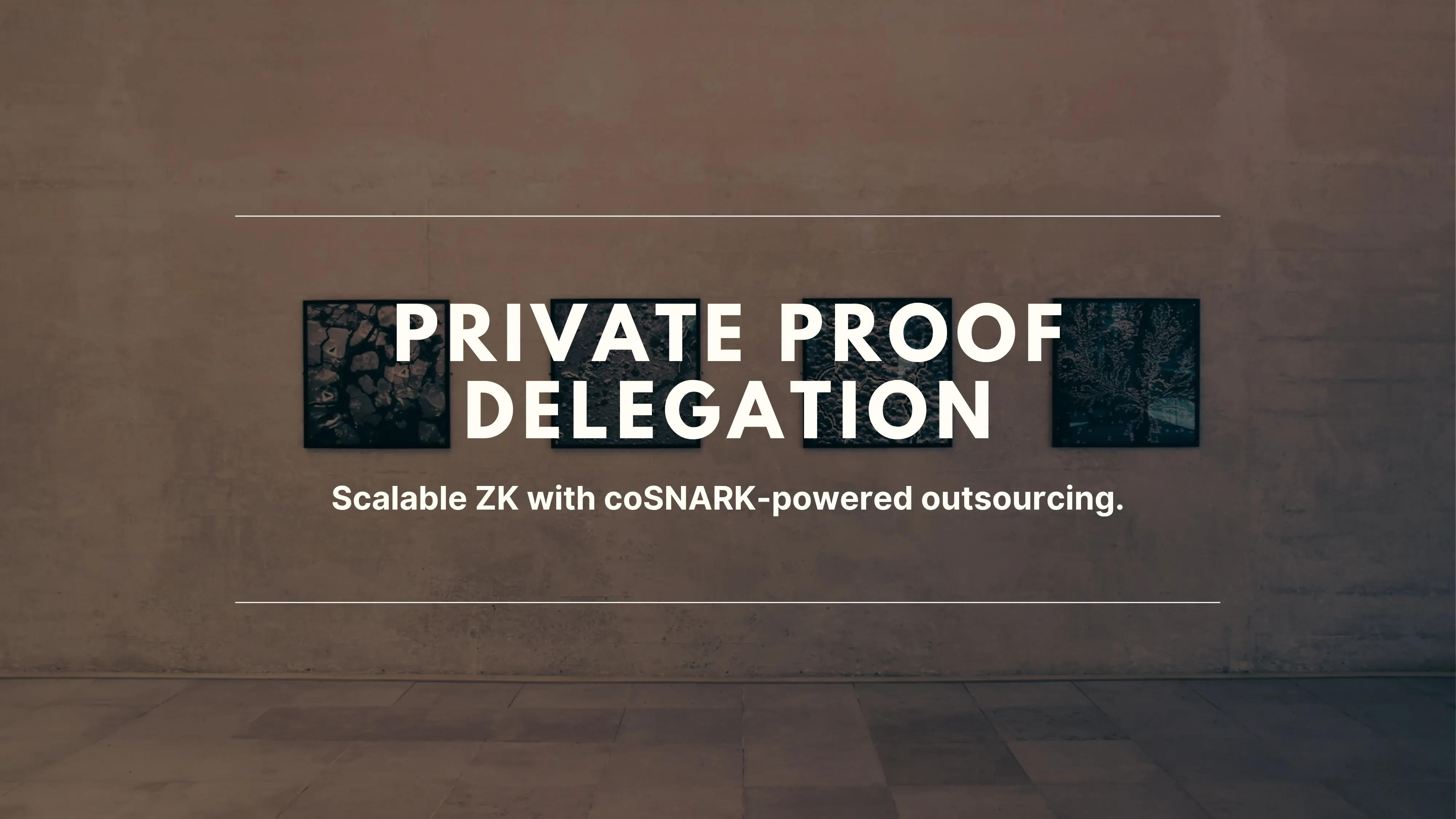 Private Proof Delegation